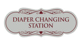Designer Diaper Changing Station Sign