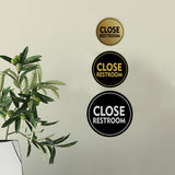 Signs ByLITA Circle Close Restroom Wall or Door Sign