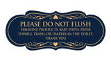 Designer Please Do Not Flush Etiqutte Sign