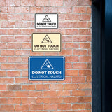 Signs ByLITA Classic Framed Do Not Touch Electrical Hazard Durable ABS Plastic Laser Engraved Easy Installation Wall or Door Sign