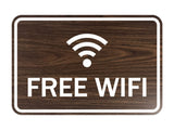 Classic Framed Free Wifi Sign