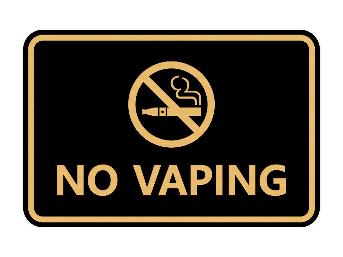 Classic Framed No Vaping Pacific Sign and Stamp Classic Framed No Vaping Pacific Sign and Stamp
