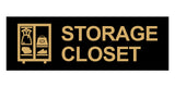 Basic Storage Closet Wall or Door Sign