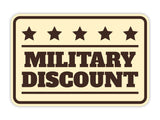 Signs ByLITA Classic Framed Military Discount Wall or Door Sign