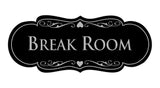 Designer Break Room Sign
