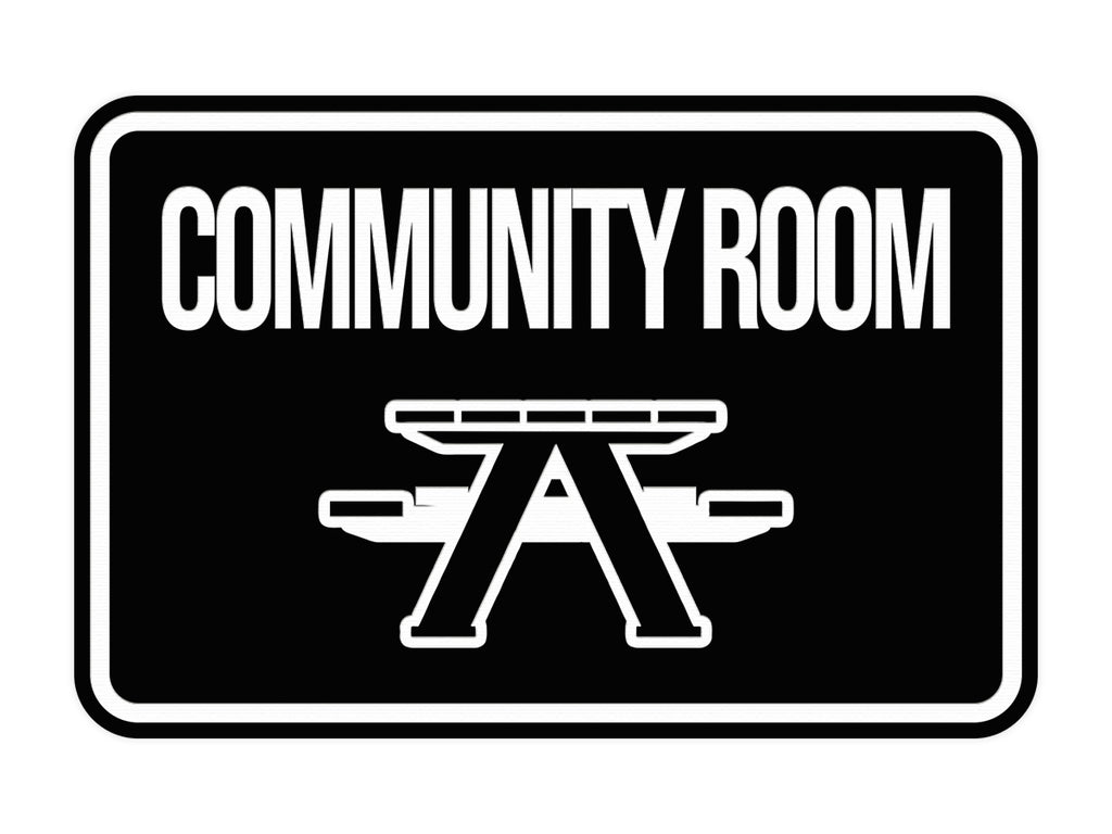 Classic Framed Community Room Wall or Door Sign – Pacific Sign and Stamp