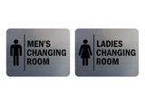 Signs ByLITA Classic Framed Men's Changing Room and Ladies Changing Room 2 PACK Wall or Door Sign