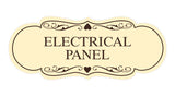 Designer Electrical Panel Sign