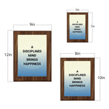 A Disciplined Mind Brings Happiness Decorative Wall Plaque With Easel Acrylic Stand | Buddhist/Foreign Quotes
