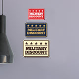 Signs ByLITA Classic Framed Military Discount Wall or Door Sign