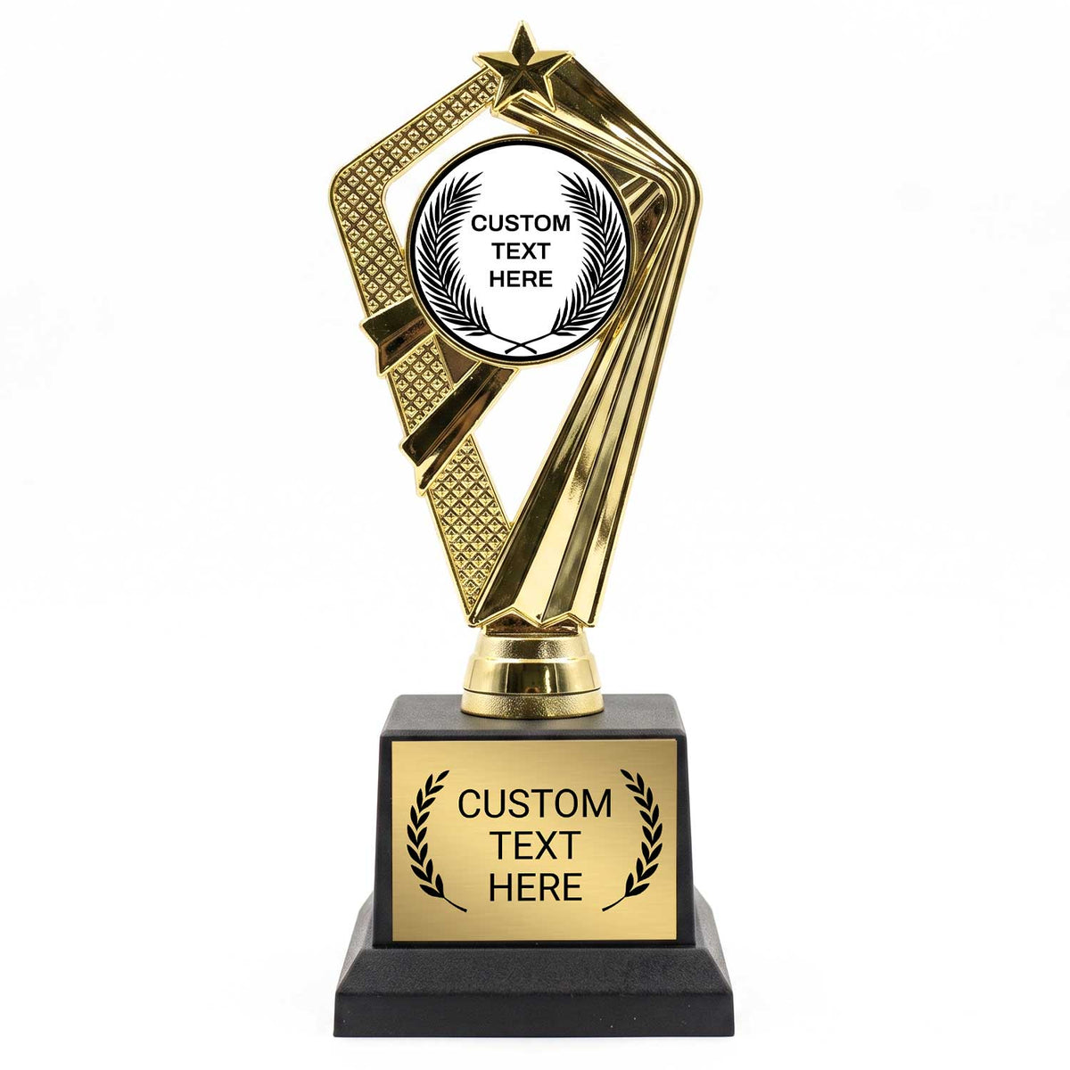 Laurel Wreath Custom Insert Trophy Awards (Olive, Palm, Wreath) - Engraved