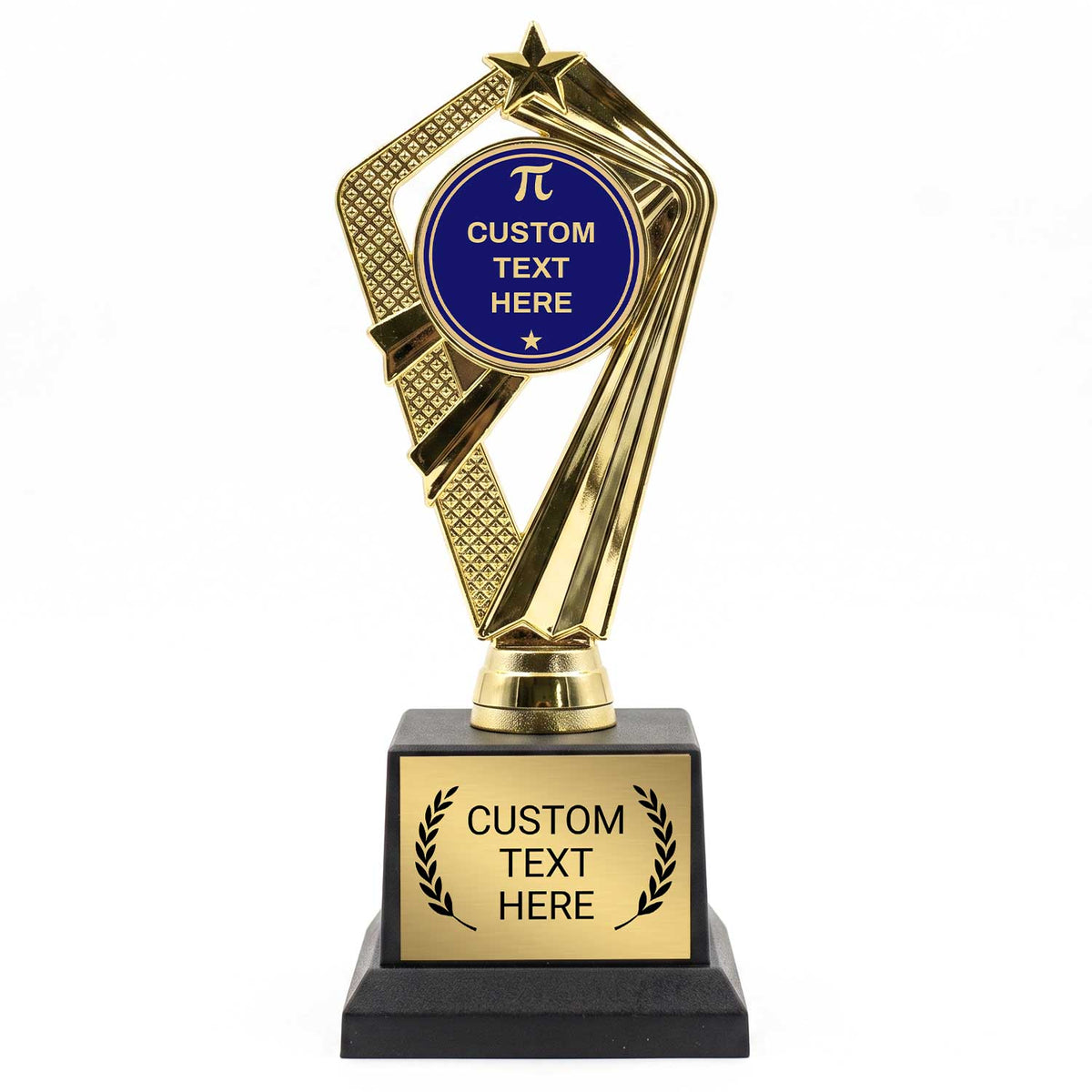 Academic Custom Insert Trophy Awards (Diploma, Globe, Grad Cap) - Engraved