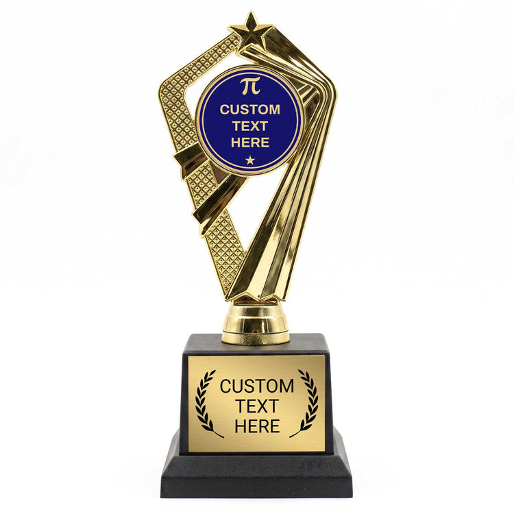 Academic Custom Insert Trophy Awards (Diploma, Globe, Grad Cap) - Engraved