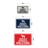 Signs ByLITA Classic Framed Service Animals Welcome Wall or Door Sign