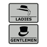 Classic Framed Ladies And Gentlemen Sign Set