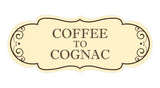 Signs ByLITA Designer Coffee to Cognac Elegant Design Clear Messaging Durable Construction Easy Installation Wall or Door Sign