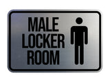 Classic Framed Male Locker Room Wall or Door Sign