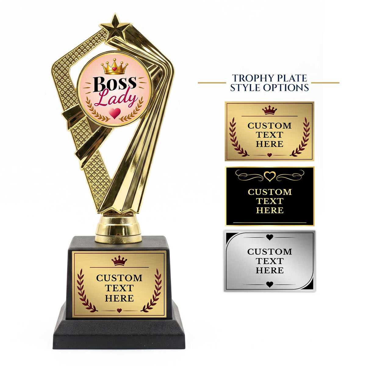All Quality Boss Lady Trophy, Custom Engraved Novelty Award