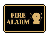 Signs ByLITA Classic Framed Fire Alarm Wall or Door Sign
