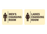 Signs ByLITA Classic Framed Men's Changing Room and Ladies Changing Room 2 PACK Wall or Door Sign