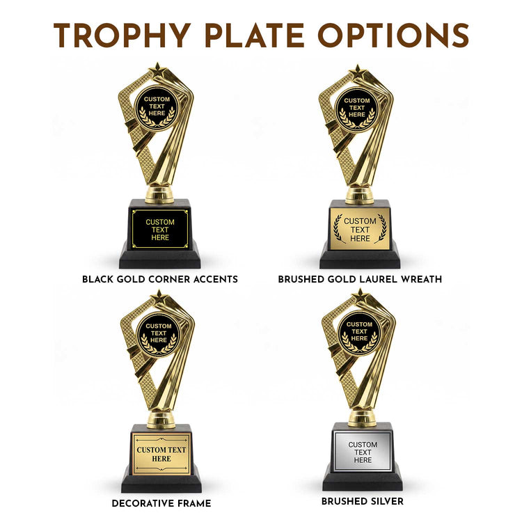 Laurel Wreath Custom Insert Trophy Awards (Olive, Palm, Wreath) - Engraved