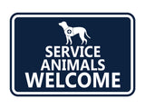 Signs ByLITA Classic Framed Service Animals Welcome Wall or Door Sign