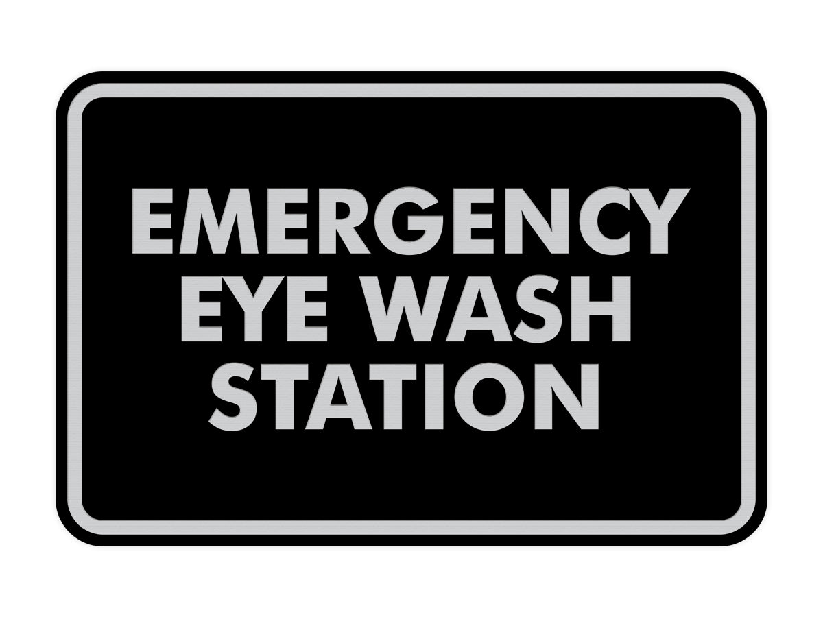 Classic Emergency Eye Wash Station Sign