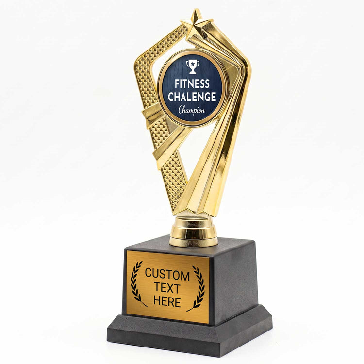 Fitness Challenge Trophy Awards (Step, Personal Best, Champion) - Engraved