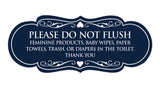 Designer Please Do Not Flush Etiqutte Sign