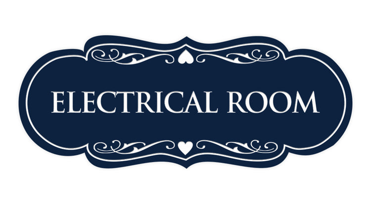 Designer Electrical Room Sign
