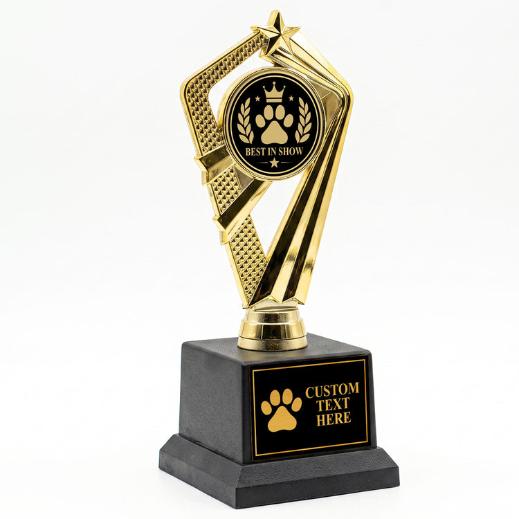 Gaucho Goods Best in Show Trophy, Custom Engraved Pet Award — Personalized Best in Show Award for Dog & Pet Shows