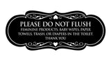 Designer Please Do Not Flush Etiqutte Sign