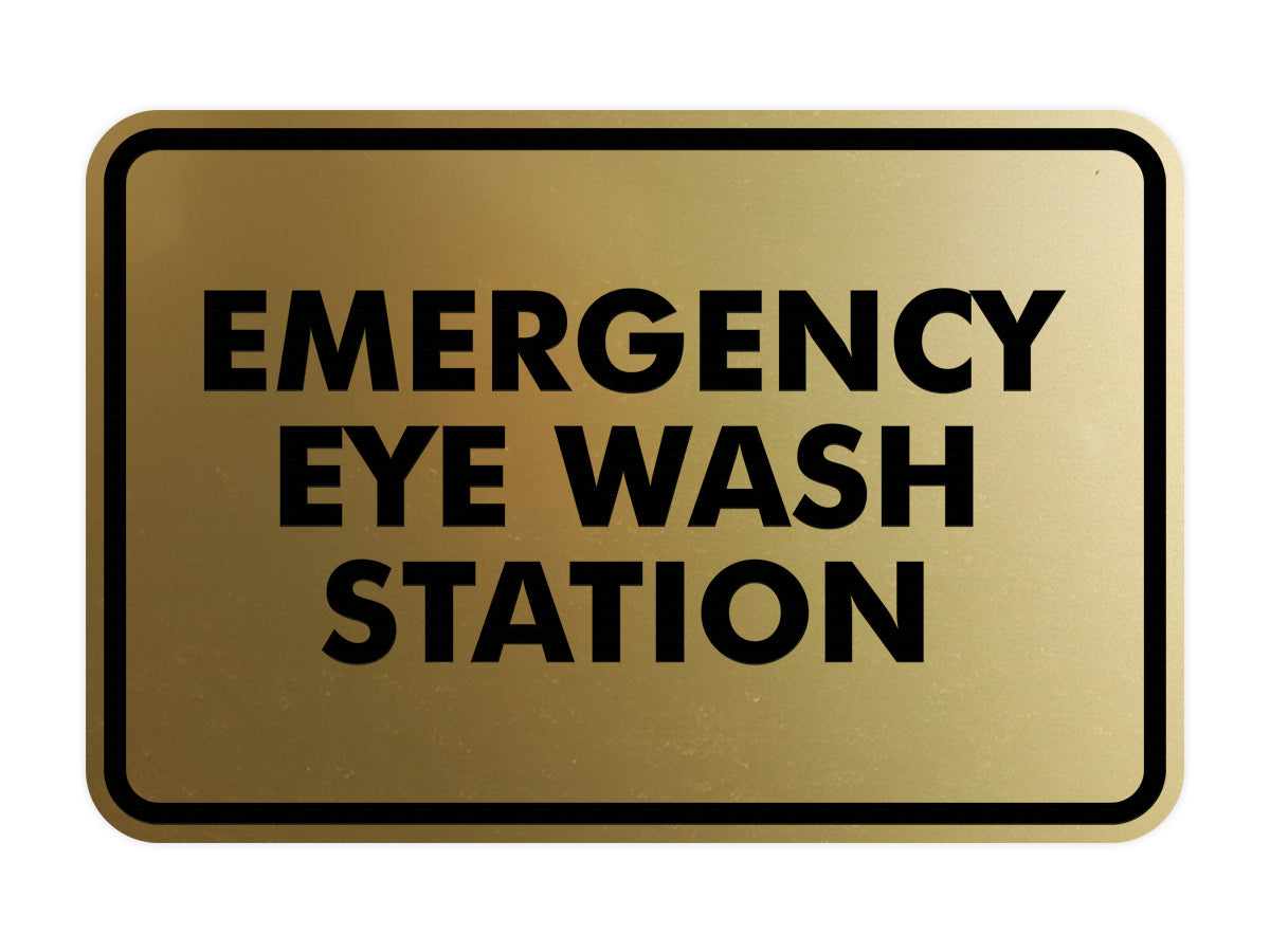 Classic Emergency Eye Wash Station Sign