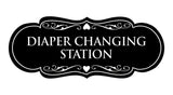 Designer Diaper Changing Station Sign