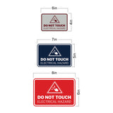 Signs ByLITA Classic Framed Do Not Touch Electrical Hazard Durable ABS Plastic Laser Engraved Easy Installation Wall or Door Sign