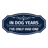 Signs ByLITA Victorian In Dog Years I've Only Had One Wall or Door Sign