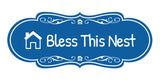 Signs ByLITA Designer Bless This Nest Durable ABS Plastic Laser Engraved Easy Installation Elegant Design Wall or Door Sign