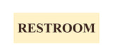 Basic Restroom Wall or Door Sign