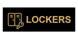 Basic Lockers Wall or Door Sign