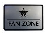 Signs ByLITA Classic Framed Fan Zone Wall or Door Sign