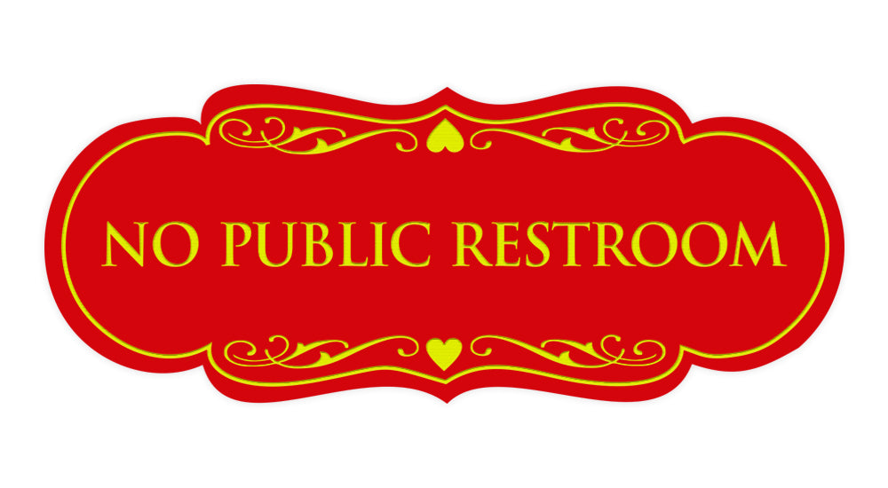 Designer No Public Restroom Sign – Pacific Sign and Stamp designer-no-public-restroom-sign-pacific-sign-and-stamp