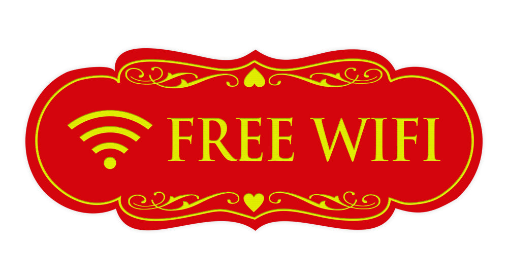Designer Free Wifi Sign