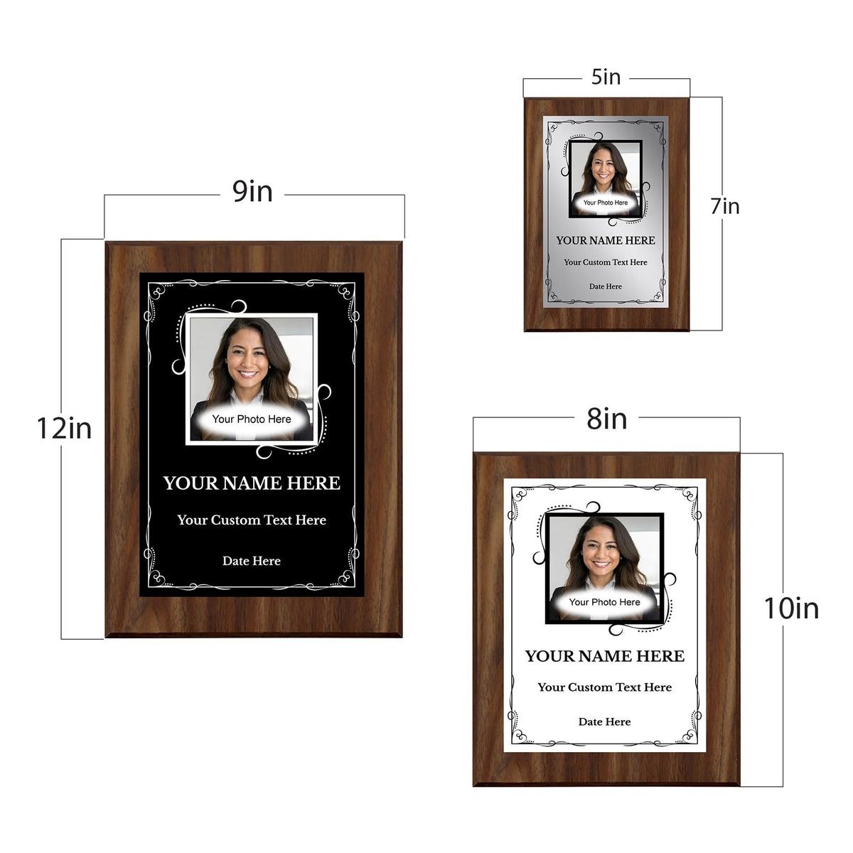 Custom Square Photo Logo Frame Heart Border Wall Plaque | Personalized Wall Plaque | Home Decor, Gifts, and Special Occasions