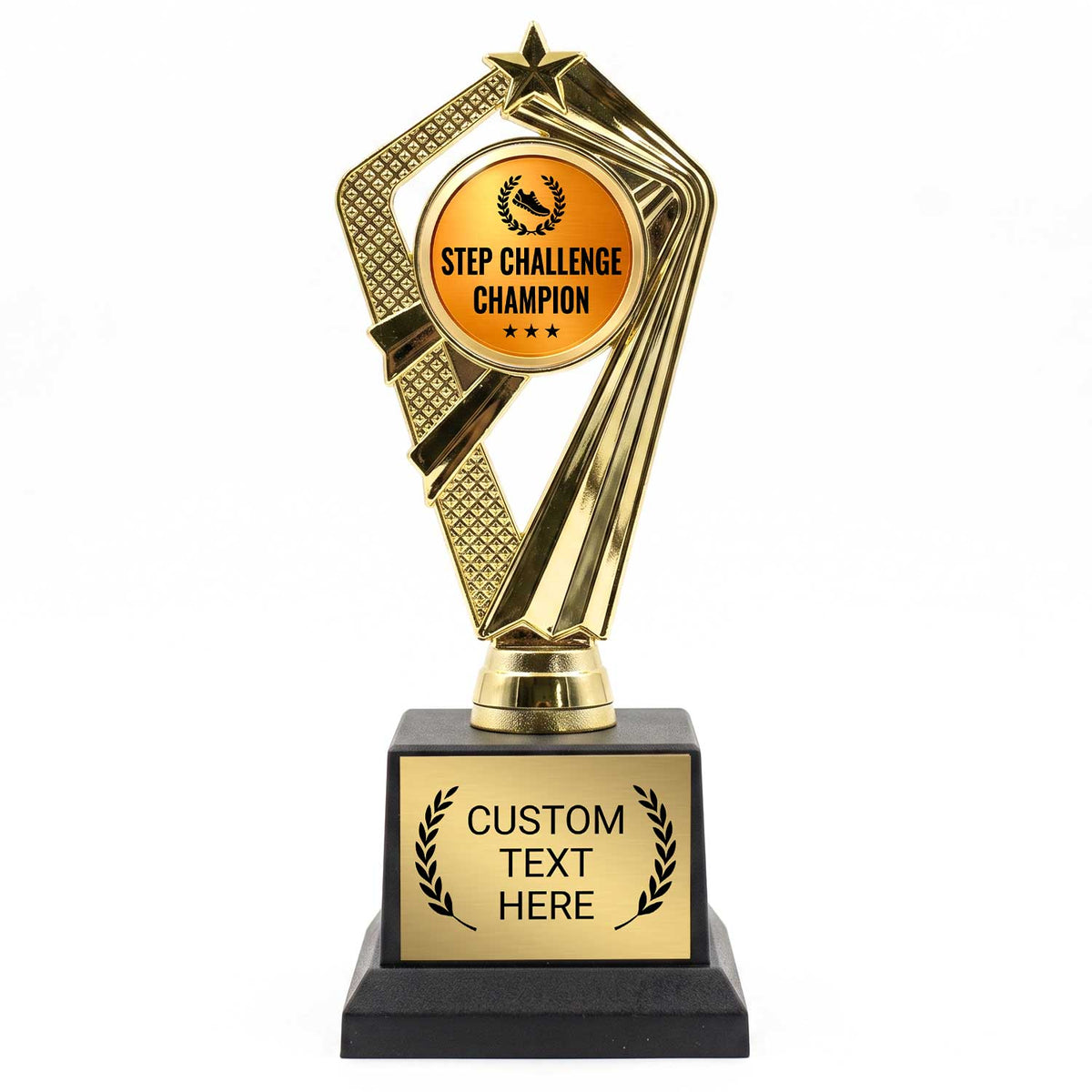 Fitness Challenge Trophy Awards (Step, Personal Best, Champion) - Engraved