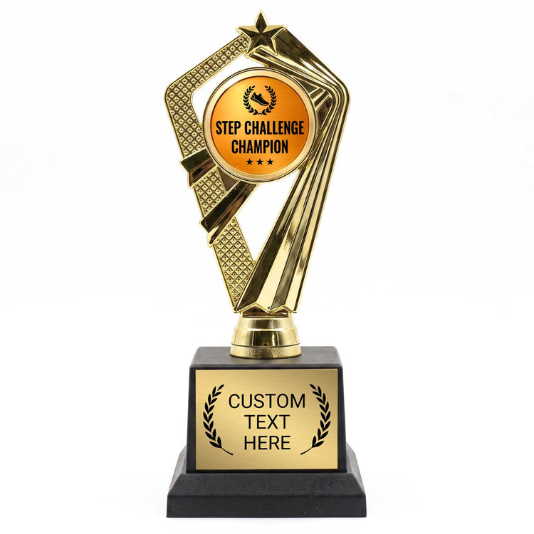 Fitness Challenge Trophy Awards (Step, Personal Best, Champion) - Engraved