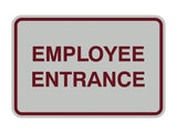 Classic Framed Employee Entrance Sign