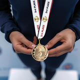1st 2nd 3rd Place MidNite Star Award Medals - 3 Piece Set (Gold, Silver, Bronze) Includes Neck Ribbon