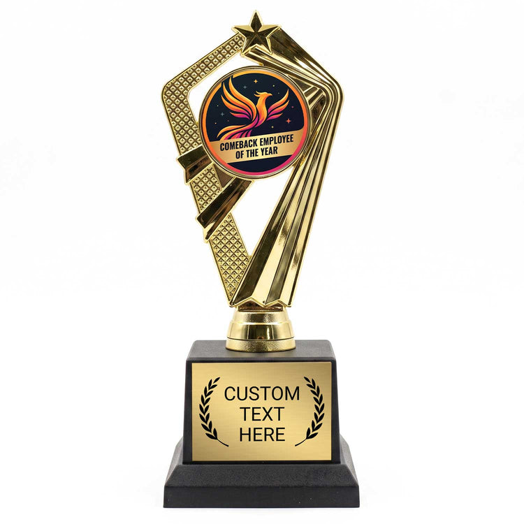 Fun Employee Recognition Trophy Awards (Sales, Hardest Working) - Engraved