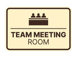 Signs ByLITA Classic Framed Team Meeting Room Wall or Door Sign