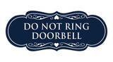Designer Do Not Ring Doorbell Sign